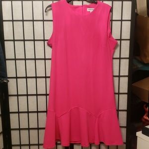 Pink midi mermaid dress